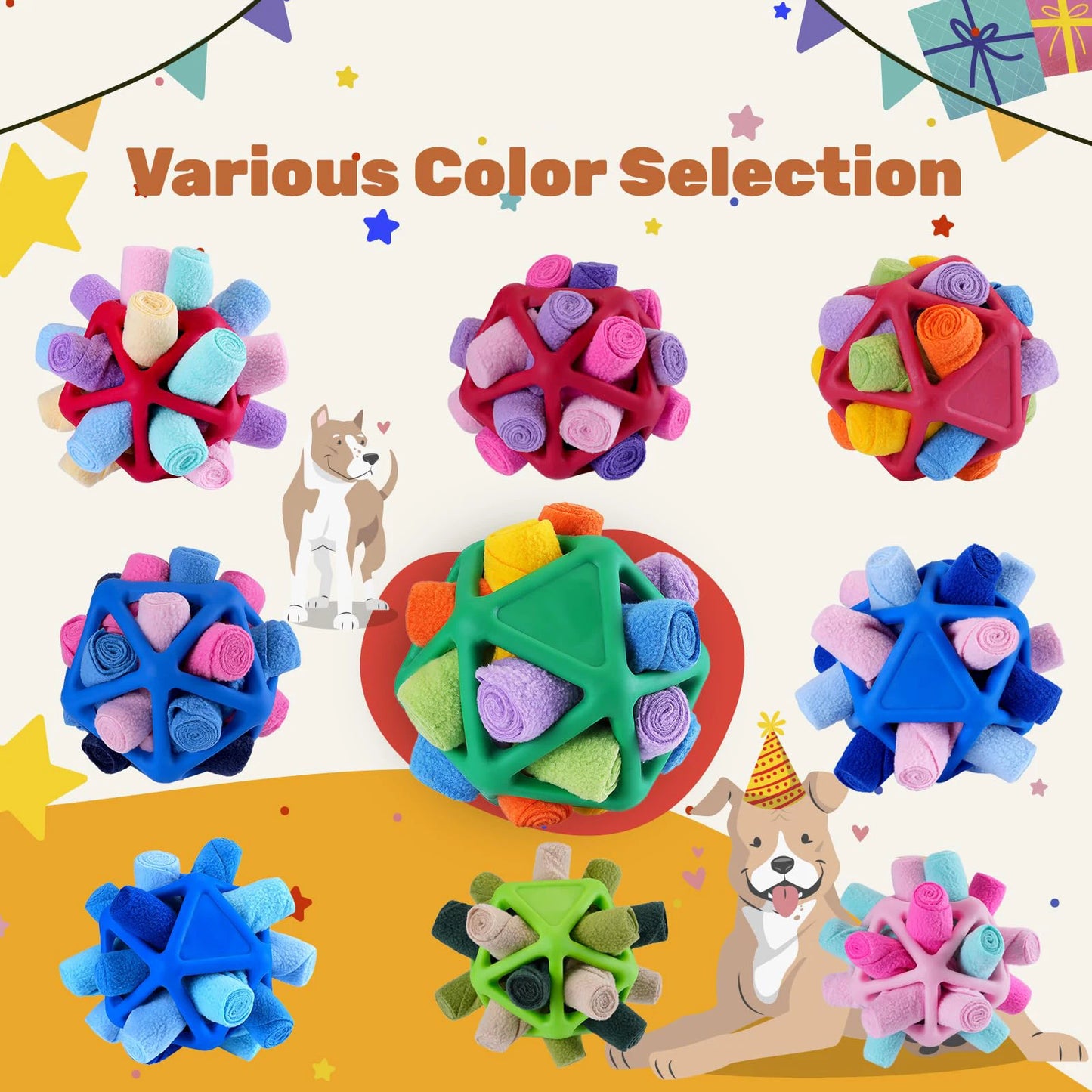 πΎ Interactive Dog Snuffle Ball β Enrichment Training & Boredom Relief Toy for All Breeds πΎ
