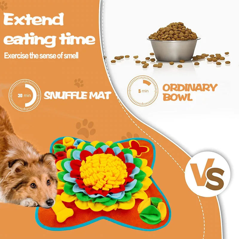 π§ πΆ Pet Sniffing Training Mat β Bite-Resistant Slow Feeder & Stress Relief Blanket for Dogs | Eco-Friendly Nosework Puzzle Pad π¦΄π½οΈ