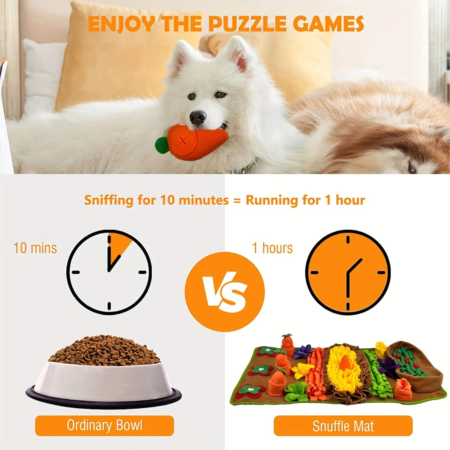 πΆπ§ Pet Snuffle Mat for Dogs β Nosework Feeding Blanket & Interactive Puzzle Toy | Slow Feeder for Training, Enrichment & Stress Relief ππΎ