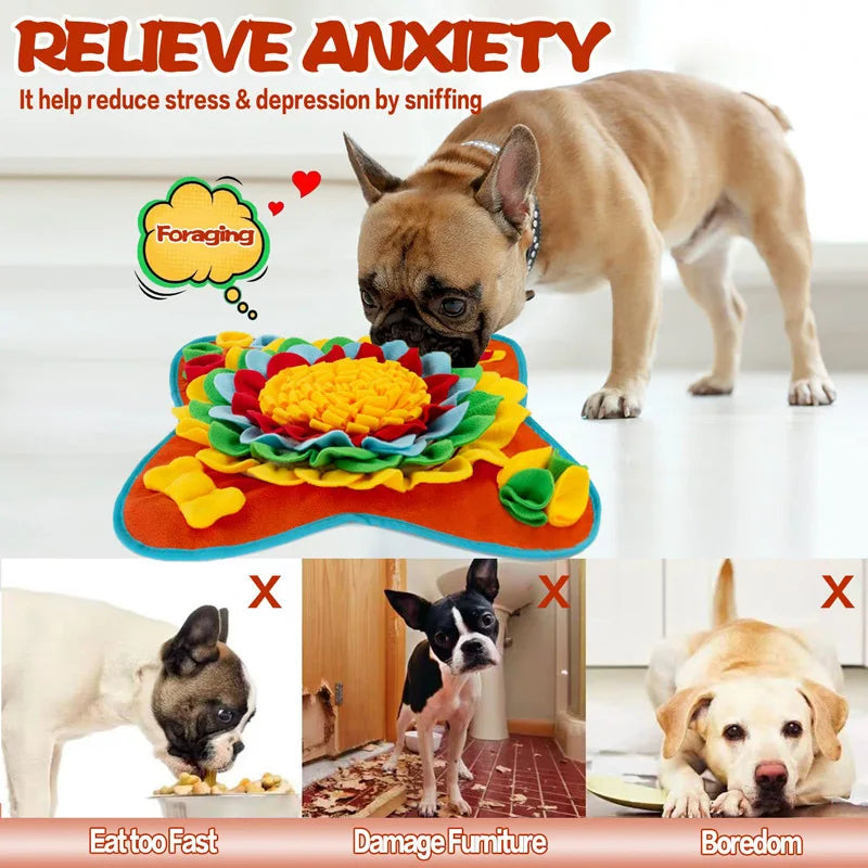 π§ πΆ Pet Sniffing Training Mat β Bite-Resistant Slow Feeder & Stress Relief Blanket for Dogs | Eco-Friendly Nosework Puzzle Pad π¦΄π½οΈ