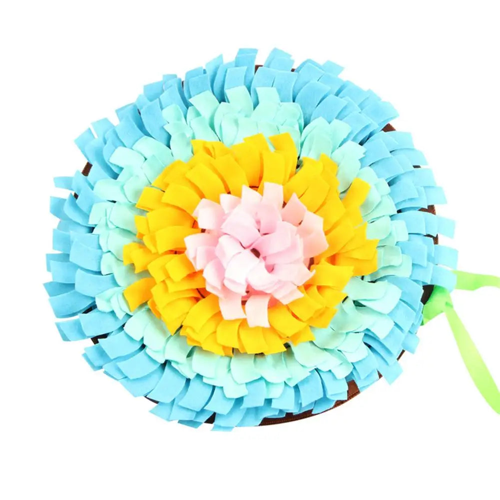 🧠🐶 Dog Snuffle Mat – Anti-Choke Slow Feeder & Training Pad for Cats & Dogs | Nose Work Puzzle Blanket for Stress Relief 🎾🍽️
