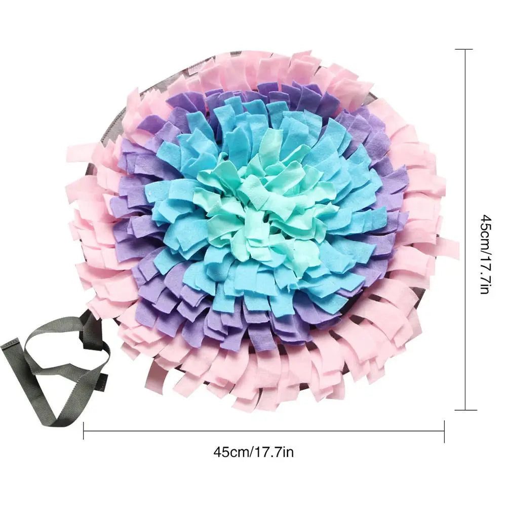 🧠🐶 Dog Snuffle Mat – Anti-Choke Slow Feeder & Training Pad for Cats & Dogs | Nose Work Puzzle Blanket for Stress Relief 🎾🍽️