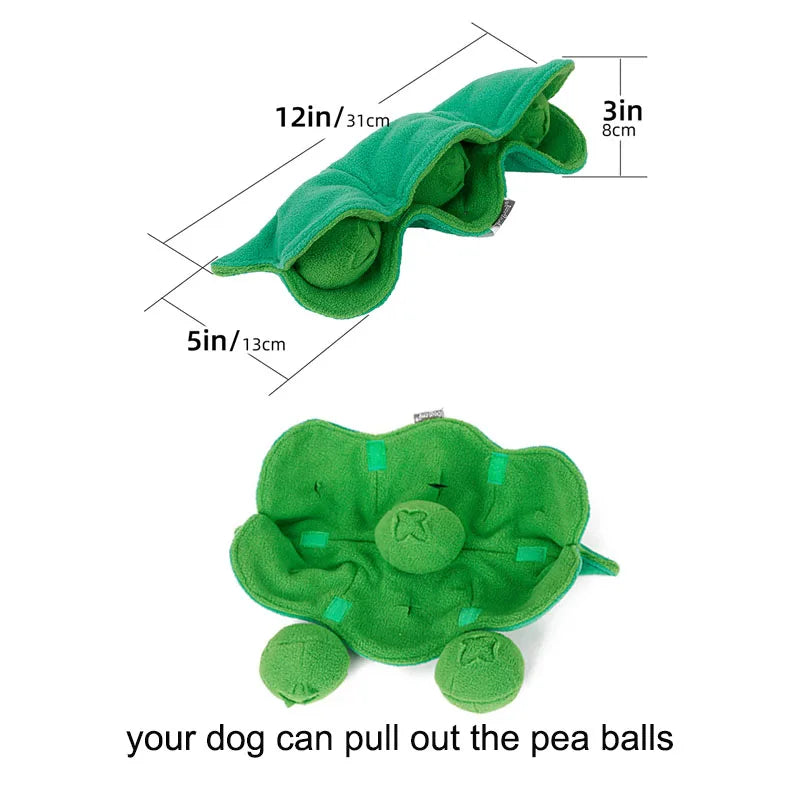 🧠🐶 Squeaky Snuffle Dog Toy – Plush IQ Puzzle Ball & Treat Dispenser for Interactive Play & Stress Relief 🎾🍃