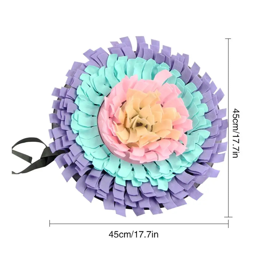 🧠🐶 Dog Snuffle Mat – Anti-Choke Slow Feeder & Training Pad for Cats & Dogs | Nose Work Puzzle Blanket for Stress Relief 🎾🍽️