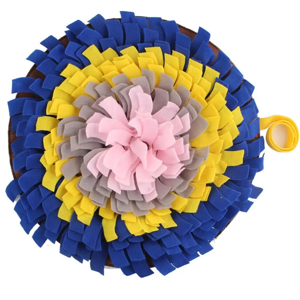 🧠🐶 Dog Snuffle Mat – Anti-Choke Slow Feeder & Training Pad for Cats & Dogs | Nose Work Puzzle Blanket for Stress Relief 🎾🍽️
