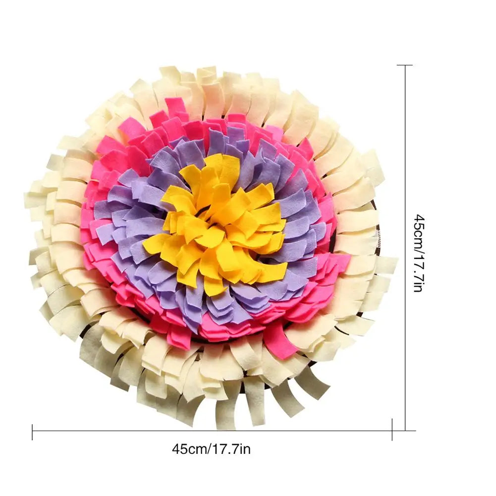 🧠🐶 Dog Snuffle Mat – Anti-Choke Slow Feeder & Training Pad for Cats & Dogs | Nose Work Puzzle Blanket for Stress Relief 🎾🍽️