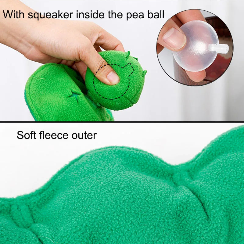 🧠🐶 Squeaky Snuffle Dog Toy – Plush IQ Puzzle Ball & Treat Dispenser for Interactive Play & Stress Relief 🎾🍃