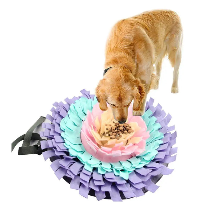 🧠🐶 Dog Snuffle Mat – Anti-Choke Slow Feeder & Training Pad for Cats & Dogs | Nose Work Puzzle Blanket for Stress Relief 🎾🍽️