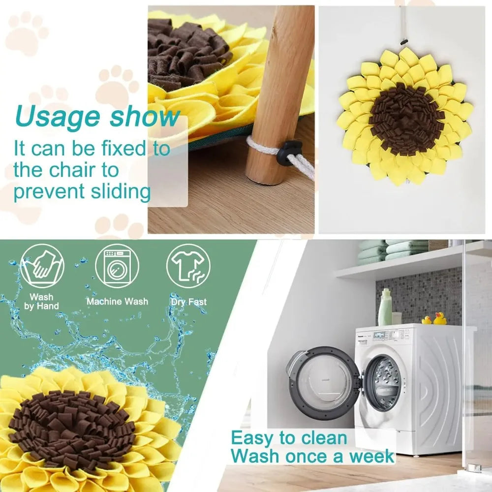🧠🐾 Snuffle Mat for Dogs – Interactive Puzzle Feeding Pad for Smell Training, Stress Relief & Slow Eating 🐶🍽️