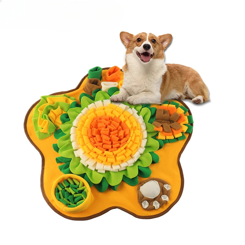 🧠🐶 Snuffle Mat for Dogs – Multi-Functional Feeding Toy & Treat Dispenser with Dog Puzzle Games & Boredom Busters 🎾🍖
