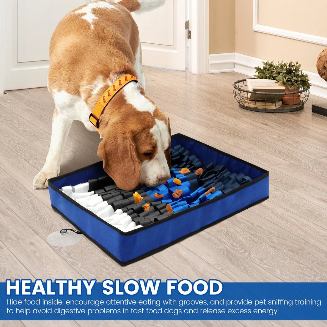 🧠🐕 Dog Snuffle Mat – Felt Rectangle Slow Feeding Pad with Anti-Slip Base & Puzzle Training Features 🍖🐾