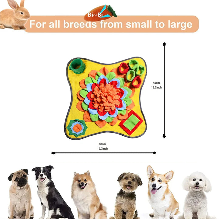 Dog Snuffle Mat for Training & Stress Relief – Interactive Feeding Pad for All Breeds & Puppies