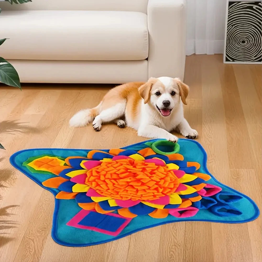 Dog Snuffle Mat for Training & Stress Relief – Interactive Feeding Pad for All Breeds & Puppies