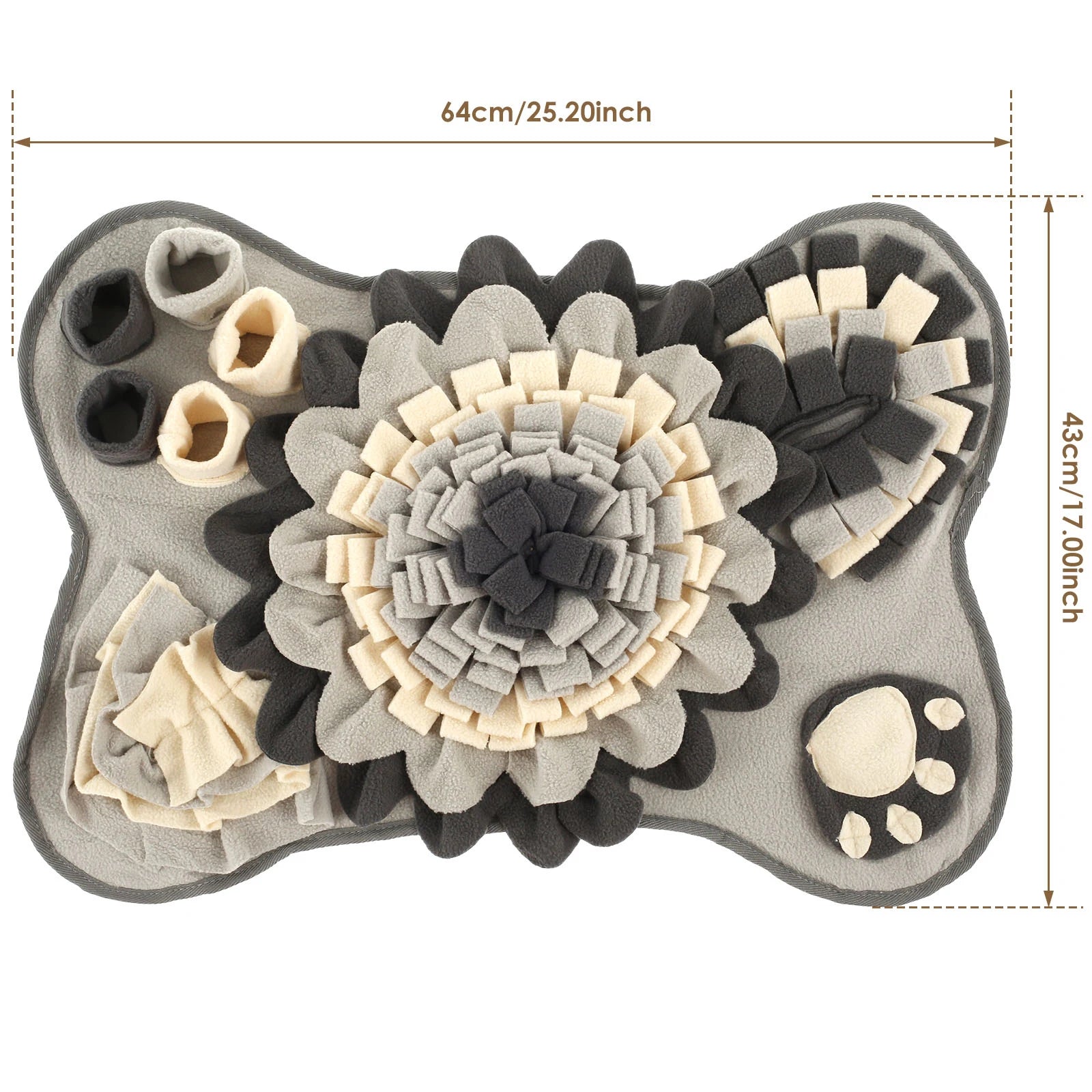 🐶 Dog Snuffle Mat with Squeaker – Interactive Training & Natural Feeding Toy for Stress Relief 🎾🧠