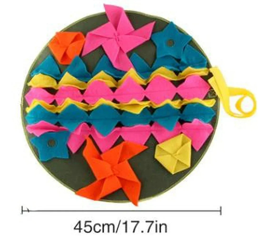 🧠🐶 Dog Sniffing Mat – Interactive Training Blanket & Nosework Puzzle | Feeding Pad for Dogs to Relieve Stress & Encourage Play 🎾🍖