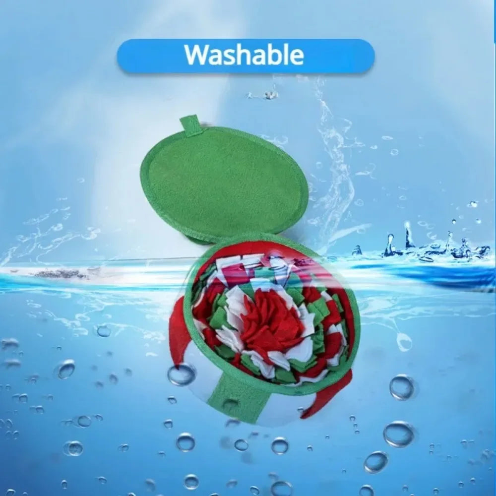 🎁 Dog Snuffle Mat Box Toy – Slow Feeder Puzzle for Training, Stress Relief & Christmas Gifting 🎄🐶