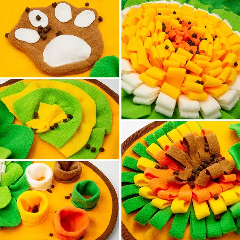 🧠🐶 Dog Sniffing Mat – Interactive Training Blanket & Nosework Puzzle | Feeding Pad for Dogs to Relieve Stress & Encourage Play 🎾🍖