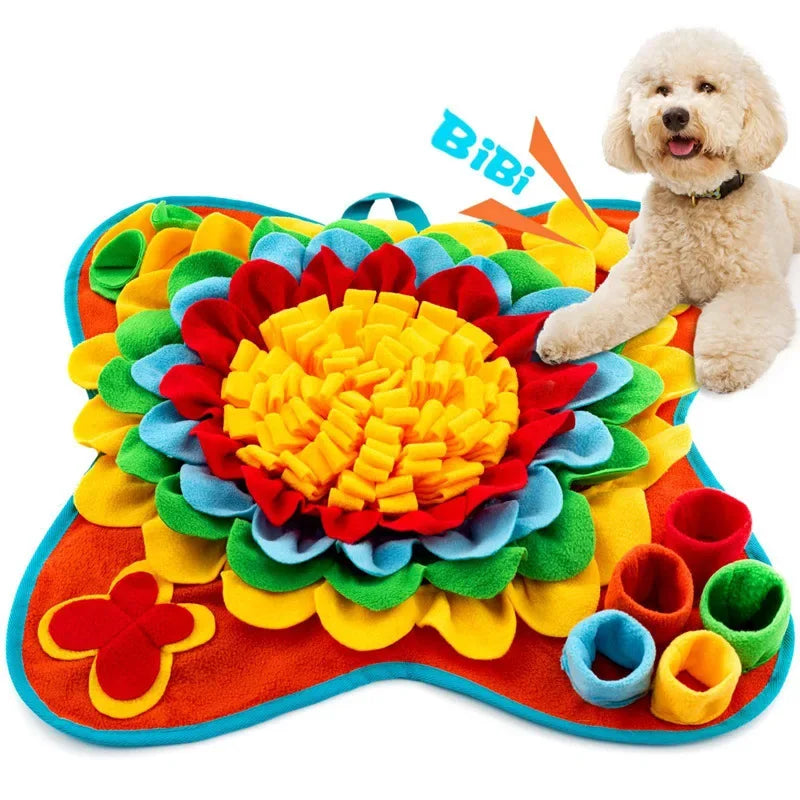 🧠🐶 Dog Sniffing Mat – Interactive Training Blanket & Nosework Puzzle | Feeding Pad for Dogs to Relieve Stress & Encourage Play 🎾🍖