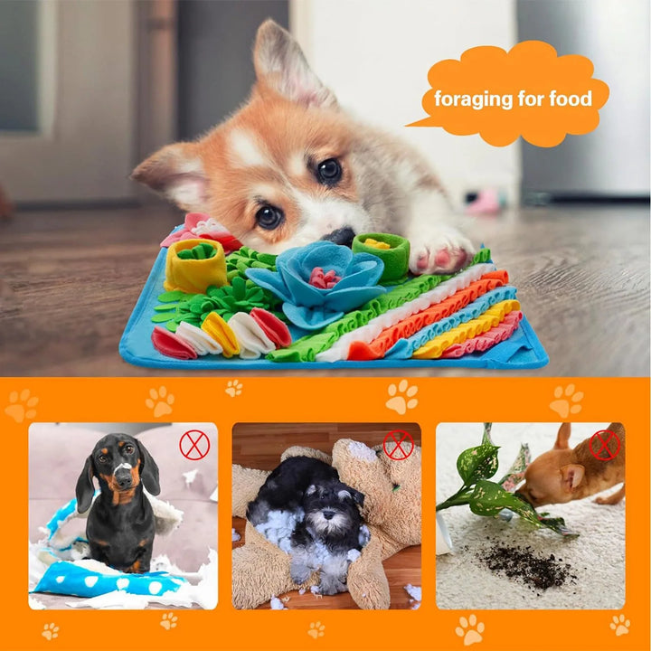 🧠🐾 Snuffle Mat for Dogs – Anti-Choke Nosework Feeding Pad & Training Blanket | Interactive Puzzle Toy for Slow Eating & Stress Relief 🍖