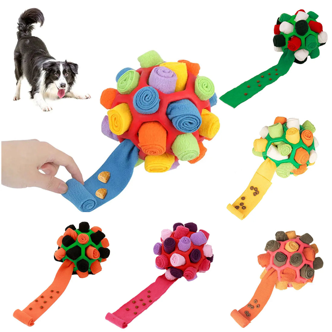 🐾 Interactive Dog Snuffle Ball – Enrichment Training & Boredom Relief Toy for All Breeds 🐾