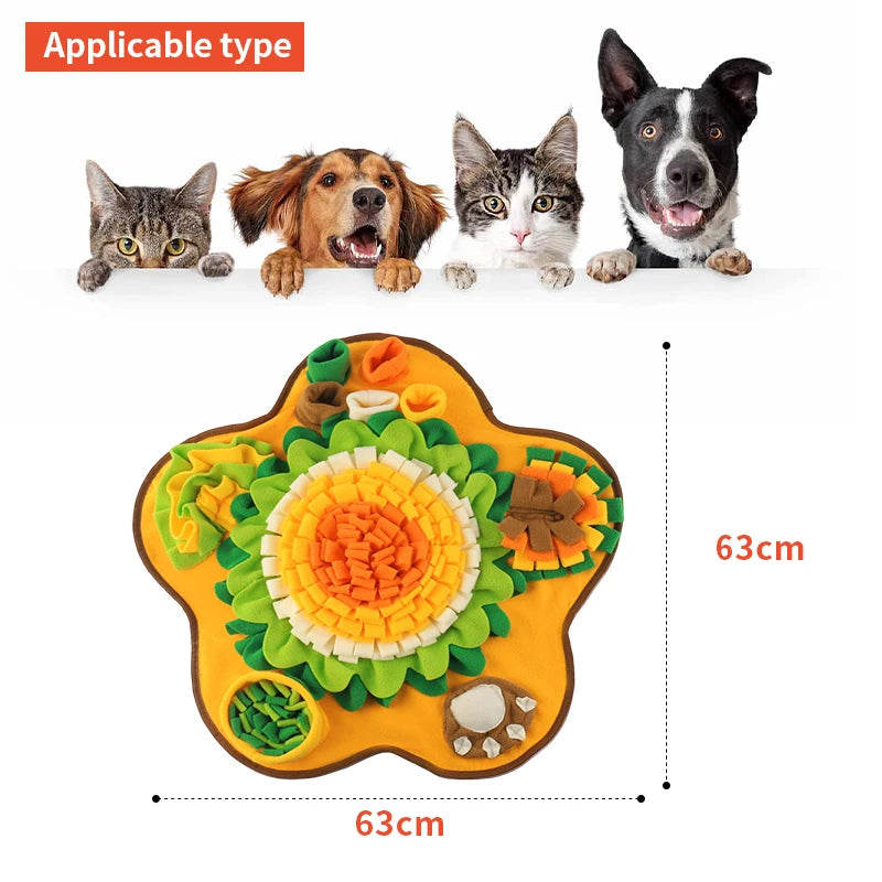 🧠🐶 Snuffle Mat for Dogs – Multi-Functional Feeding Toy & Treat Dispenser with Dog Puzzle Games & Boredom Busters 🎾🍖