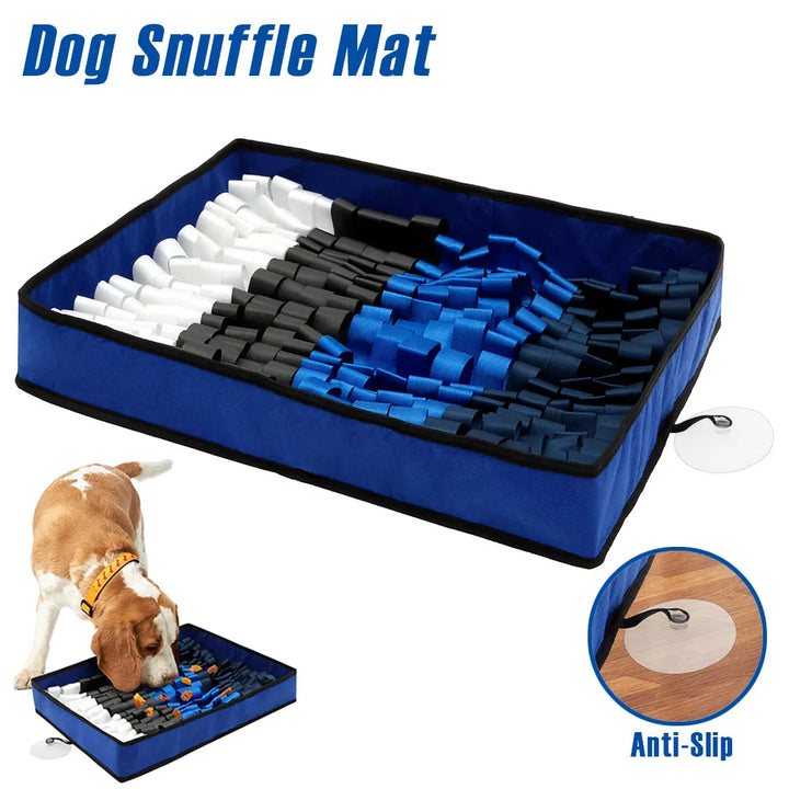 🧠🐕 Dog Snuffle Mat – Felt Rectangle Slow Feeding Pad with Anti-Slip Base & Puzzle Training Features 🍖🐾