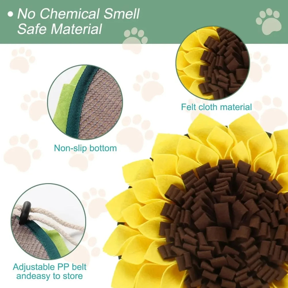 🧠🐾 Snuffle Mat for Dogs – Interactive Puzzle Feeding Pad for Smell Training, Stress Relief & Slow Eating 🐶🍽️