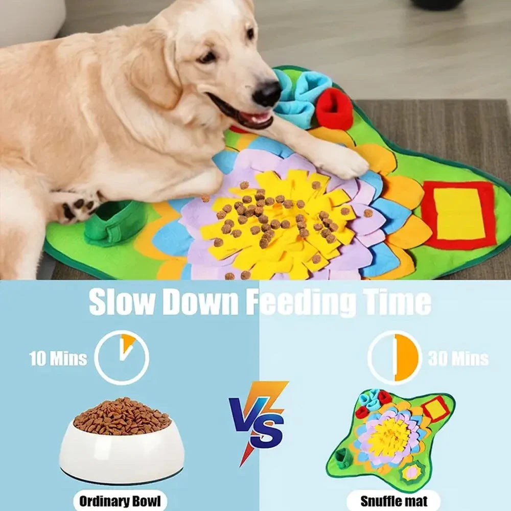 Dog Snuffle Mat for Training & Stress Relief – Interactive Feeding Pad for All Breeds & Puppies