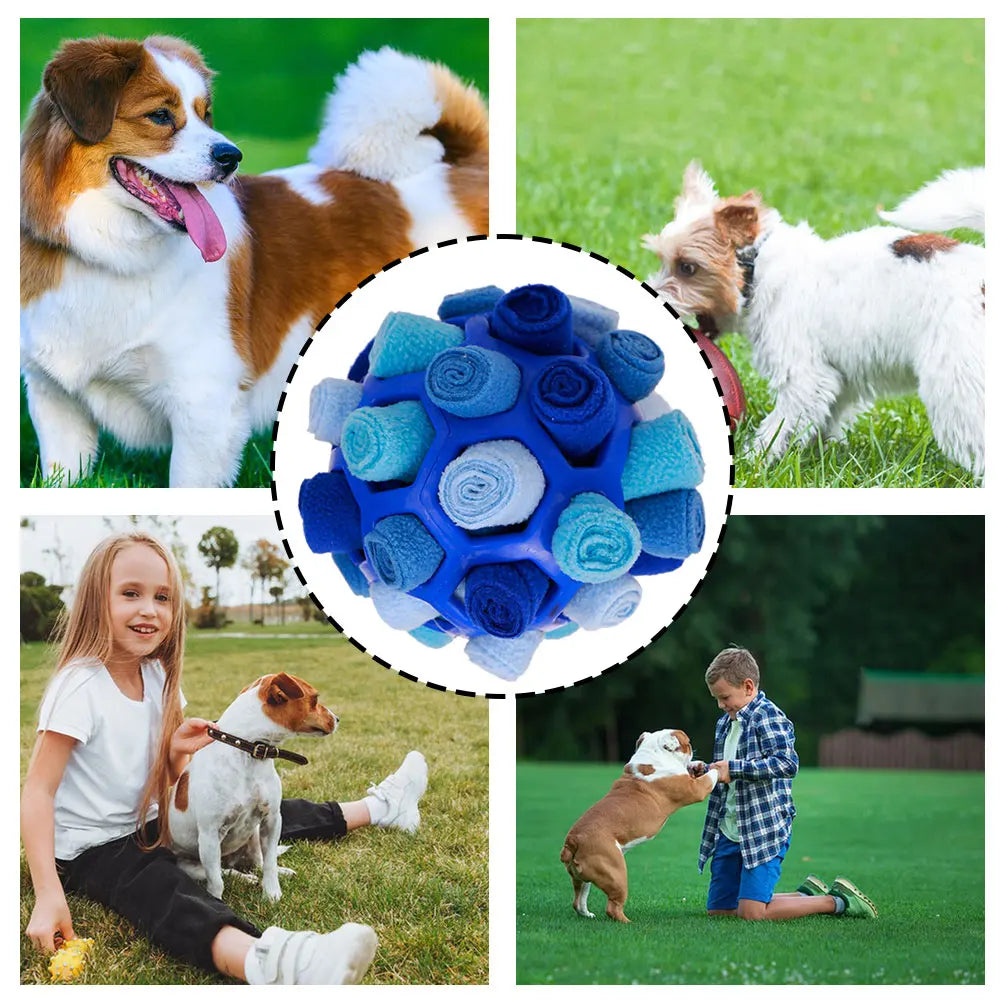 🐾 Interactive Dog Snuffle Ball – Enrichment Training & Boredom Relief Toy for All Breeds 🐾