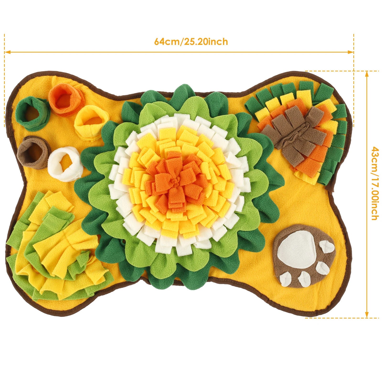 🐶 Dog Snuffle Mat with Squeaker – Interactive Training & Natural Feeding Toy for Stress Relief 🎾🧠