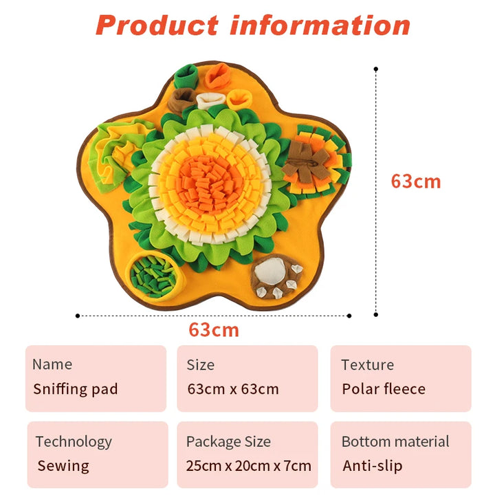 🧠🐶 Snuffle Mat for Dogs – Multi-Functional Feeding Toy & Treat Dispenser with Dog Puzzle Games & Boredom Busters 🎾🍖