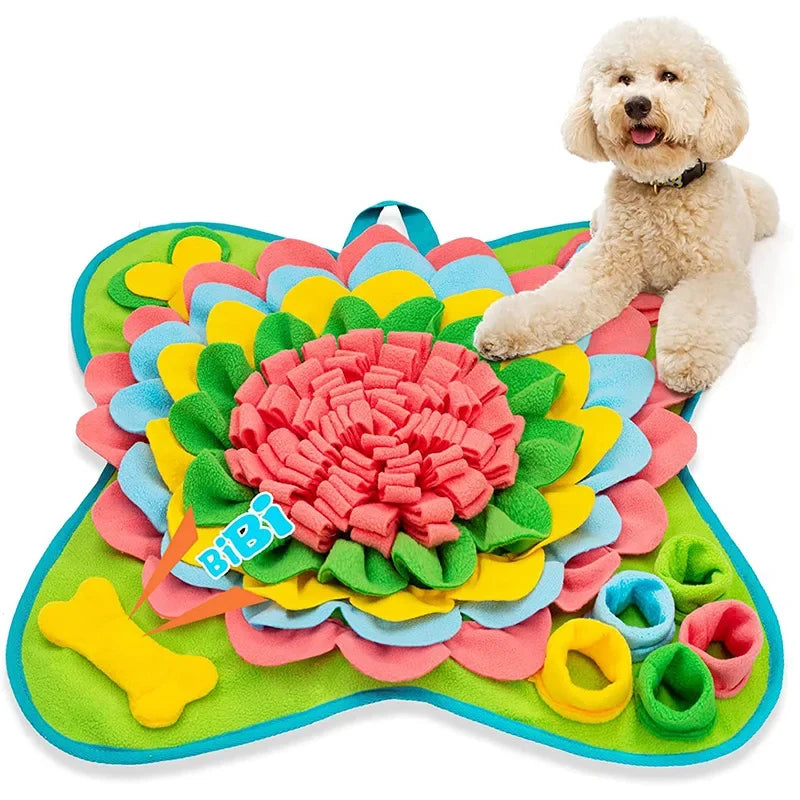 🧠🐶 Dog Sniffing Mat – Interactive Training Blanket & Nosework Puzzle | Feeding Pad for Dogs to Relieve Stress & Encourage Play 🎾🍖