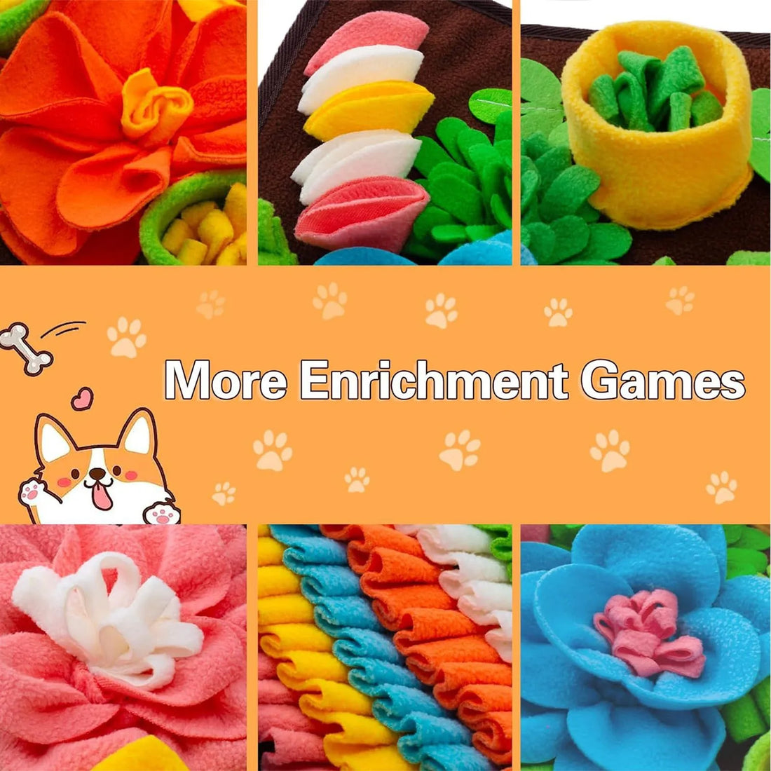 🧠🐾 Snuffle Mat for Dogs – Anti-Choke Nosework Feeding Pad & Training Blanket | Interactive Puzzle Toy for Slow Eating & Stress Relief 🍖